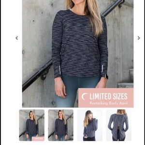 Zyia charcoal split back XL